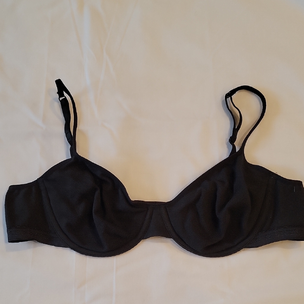 Victoria's Secret Vintage Cotton Classic Black Bra Size 36B